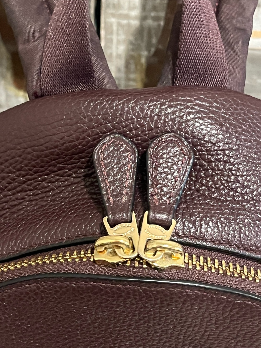 COACH Charlie Mini Leather Backpack Dark Burgundy EUC! 38263 - Picture 8 of 11